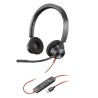 HP POLY AURICULAR BLACKWIRE 3320 CON CABLE USB-C + ADAPTADOR USB-A