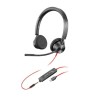 HP POLY AURICULAR ESTEREO USB-C BLACKWIRE 3325 + ENCHUFE 3,5MM + ADAPTADOR USB-C/A