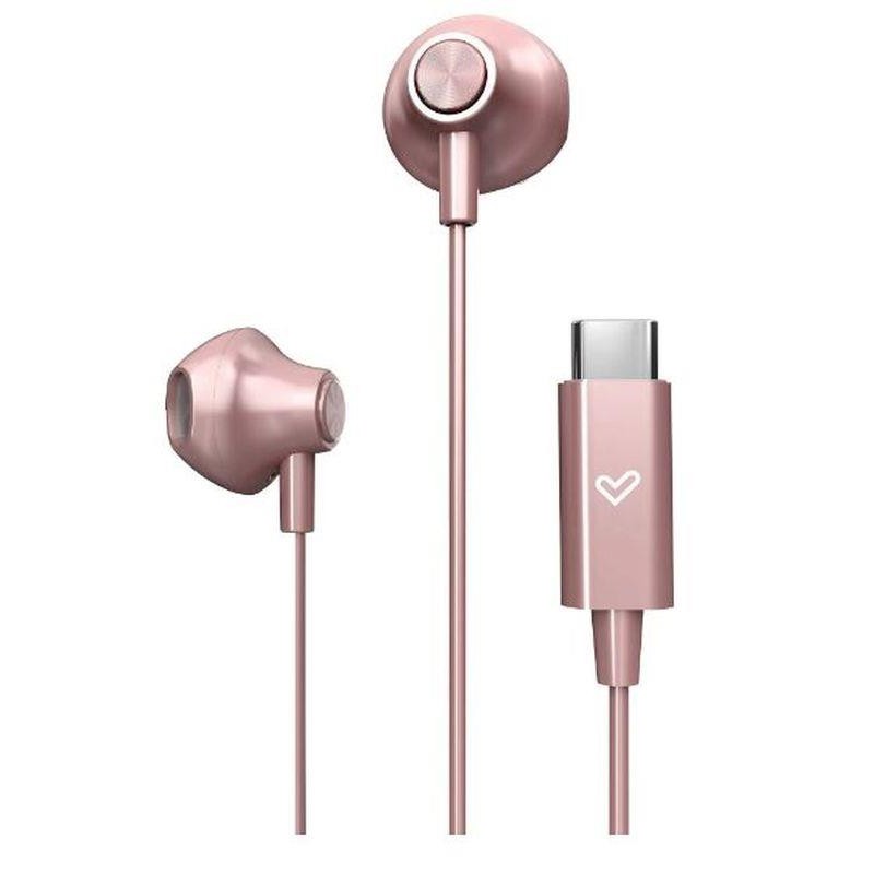 ENERGY SISTEM AURICULARES INTRAUDITIVOS EASYPODS USB-C ORO ROSA