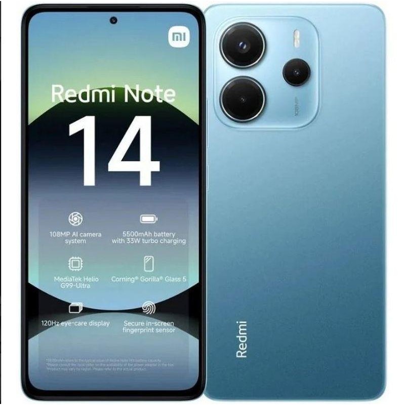 XIAOMI SMARTPHONE REDMI NOTE 14 8GB 256GB AZUL OC/8GB/256GB/6,67 /ANDROID