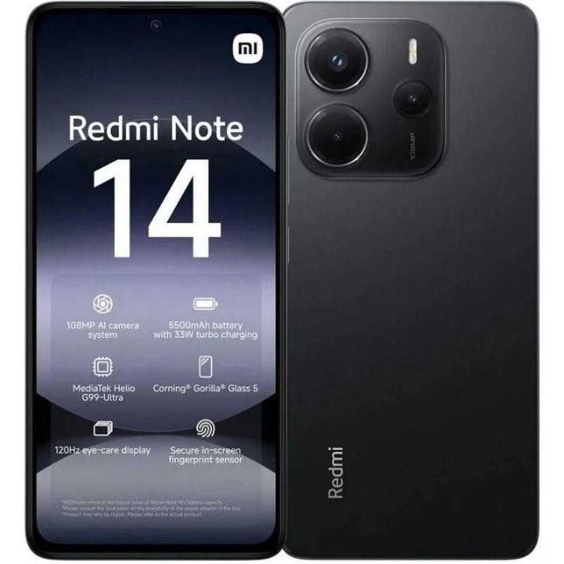XIAOMI SMARTPHONE REDMI NOTE 14 6GB 128GB NEGRO OC/6GB/128GB/6,67 /ANDROID