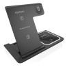 AISENS BASE DE CARGA INALAMBRICA 3 EN 1 15W NEGRA