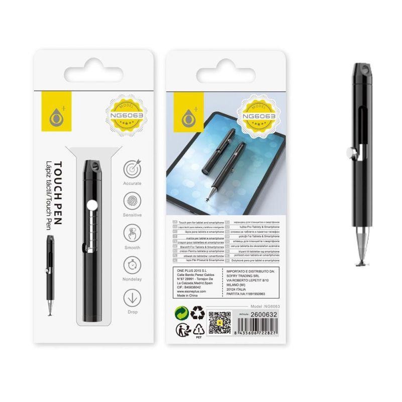 ONE+ LAPIZ TACTIL UNIVERSAL MORADO PARA TABLET - SMARTPHONES NG6067