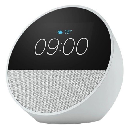 AMAZON ALTAVOZ INTELIGENTE + DESPERTADOR ECHO SPOT (2024) BLANCO - ALEXA