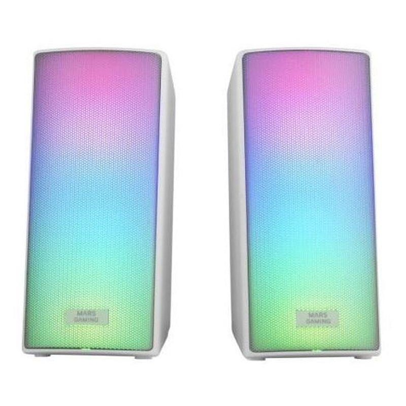 MARS GAMING ALTAVOCES MSRGB2 BLANCOS 15W / 2.0