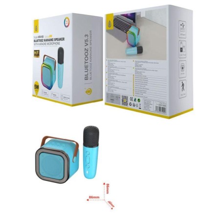 ONE+ ALTAVOZ BLUETOOTH 5.3 + MICROFONO AZUL