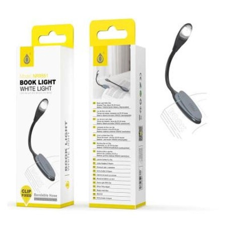 ONE+ LAMPARA MINI DE LECTURA NR9551 Brazo flexible / Negro-Gris / One + / 2905510