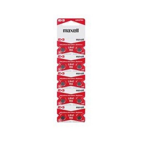 MAXELL PILA BOTON ALCALINA LR41 AG3 1,5V BLISTER*10