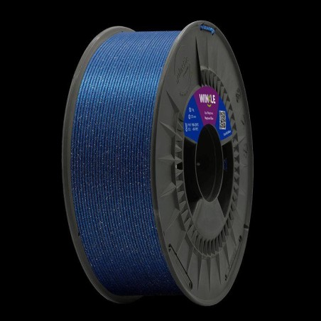 WINKLE FILAMENTO PLA-HD GLITTER (PARTICULAS) AZUL NEPTUNO 1.75MM 1 KG