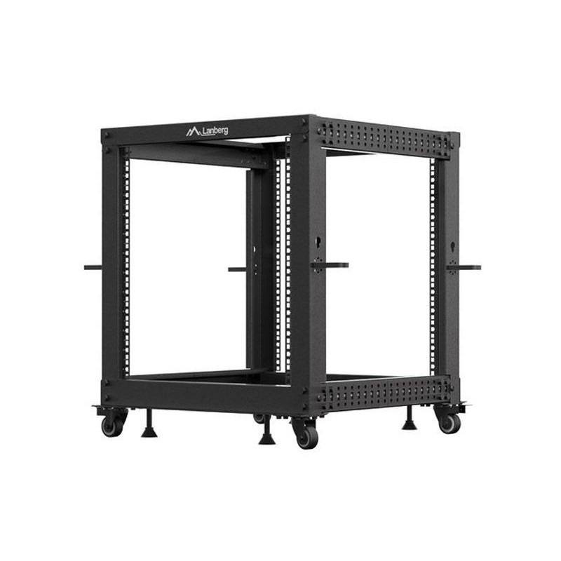 LANBERG ARMARIO RACK 19 12U ABIERTO NEGRO 600X600 AJUSTABLE HASTA 1100
