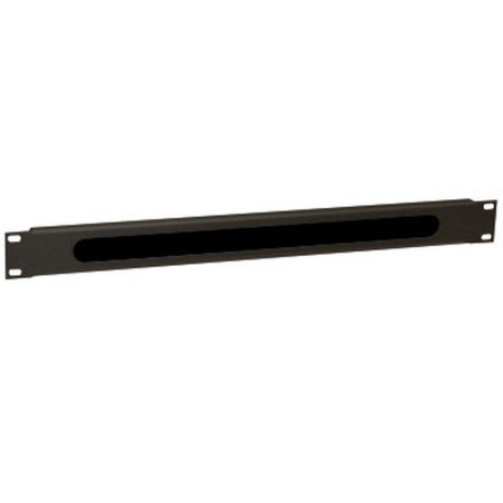 WP GUIA CABLE PANEL 1U BRUSH TYPE CABLE NEGRO
