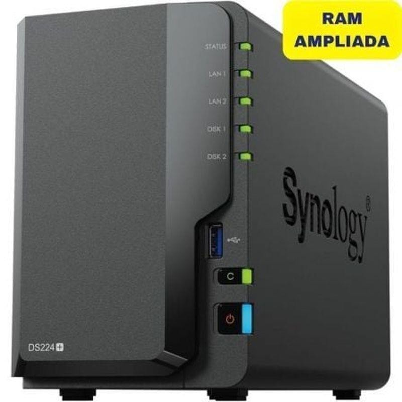 SYNOLOGY NAS DS224+ 2 BAHIAS 6GB DDR4 3.5-2.5/ 6GB DDR4