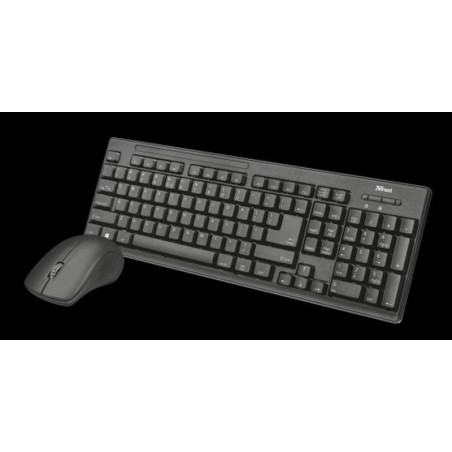 TRUST TECLADO Y RATON INALAMBRICO ZIVA NEGRO