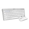 SUBBLIM TECLADO CON RATÓN BLUETOOTH MULTIDISPOSITIVO COMPACTO PLATA