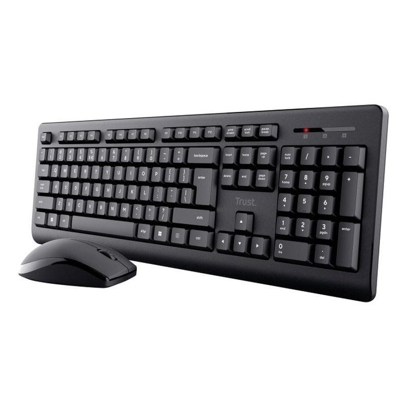 TRUST TECLADO Y RATON INALAMBRICO PRIMO NEGRO