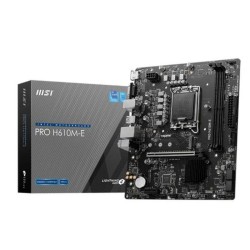 MSI PLACA BASE PRO H610M-E DDR5 LGA1700 14th/ 13th/ 12th Gen/ 2xDDR5/ 1xHDMI/ 1xVGA/ MICRO ATX