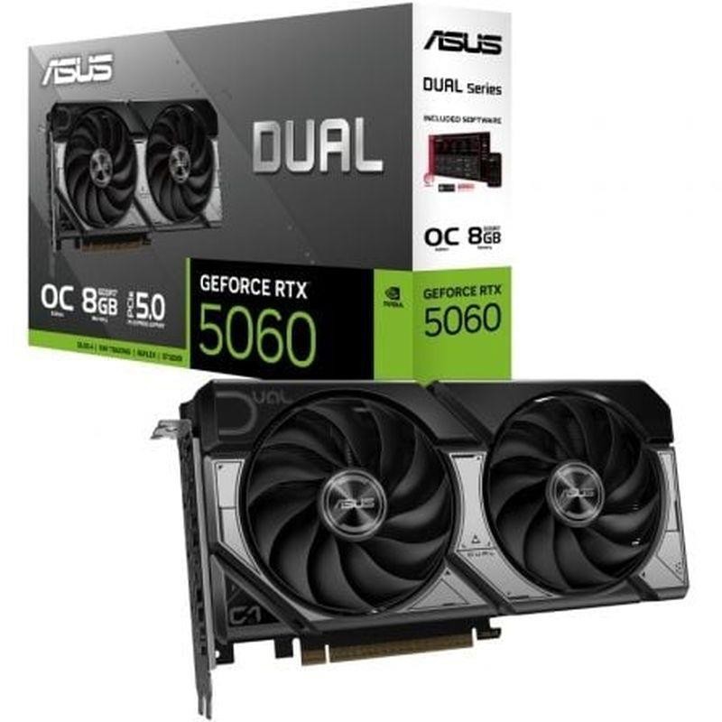 ASUS TARJETA GRAFICA DUAL GEFORCE RTX 5060 OC/ 8GB GDDR7