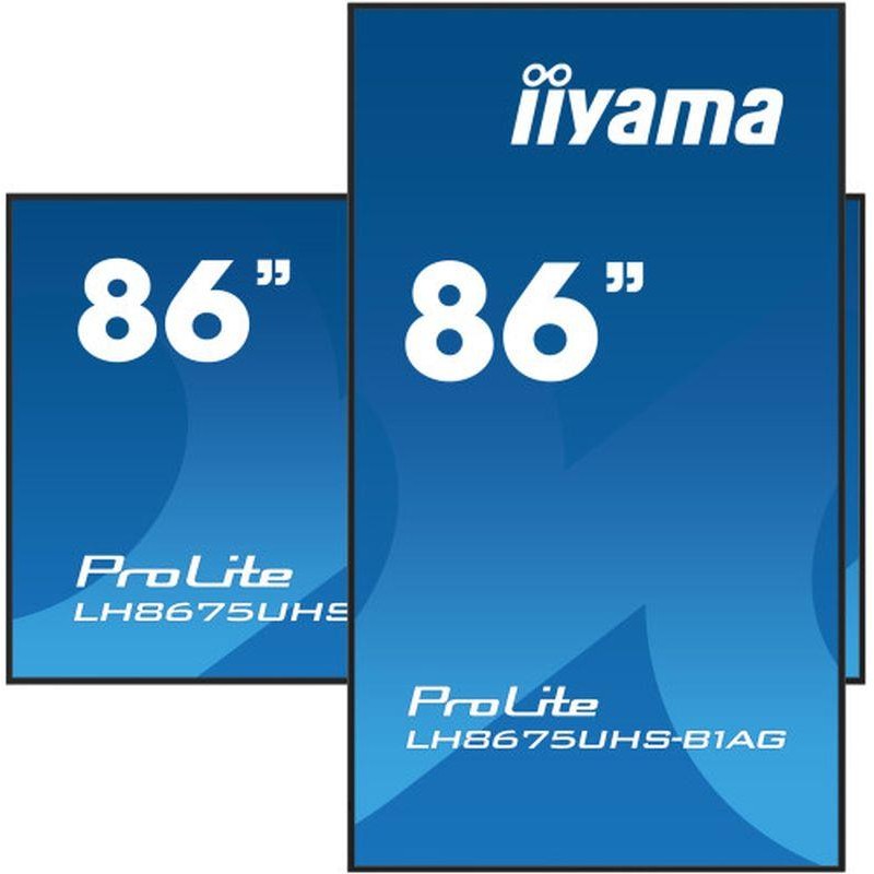 IIYAMA MONITOR LH8675UHS-B1AG 86 NEGRO HDMI / DP / 8MS / VESA
