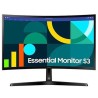 SAMSUNG MONITOR CURVO ESSENTIAL S3 S24D366GAU 24/ FULL HD/ NEGRO VGA / HDMI / VESA