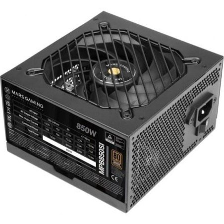 MARS GAMING FUENTE DE ALIMENTACION MPB850SI 850W 80 PLUS BRONZE VENTILADOR 12CM