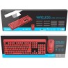 MTK COMBO TECLADO + RATON INALAMBRICO GT646 ROJO