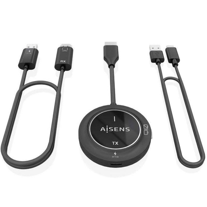 AISENS ADAPTADOR / TRANSMISOR DE VIDEO INALAMBRICO HDMI ASWL-H2K30M002-BK