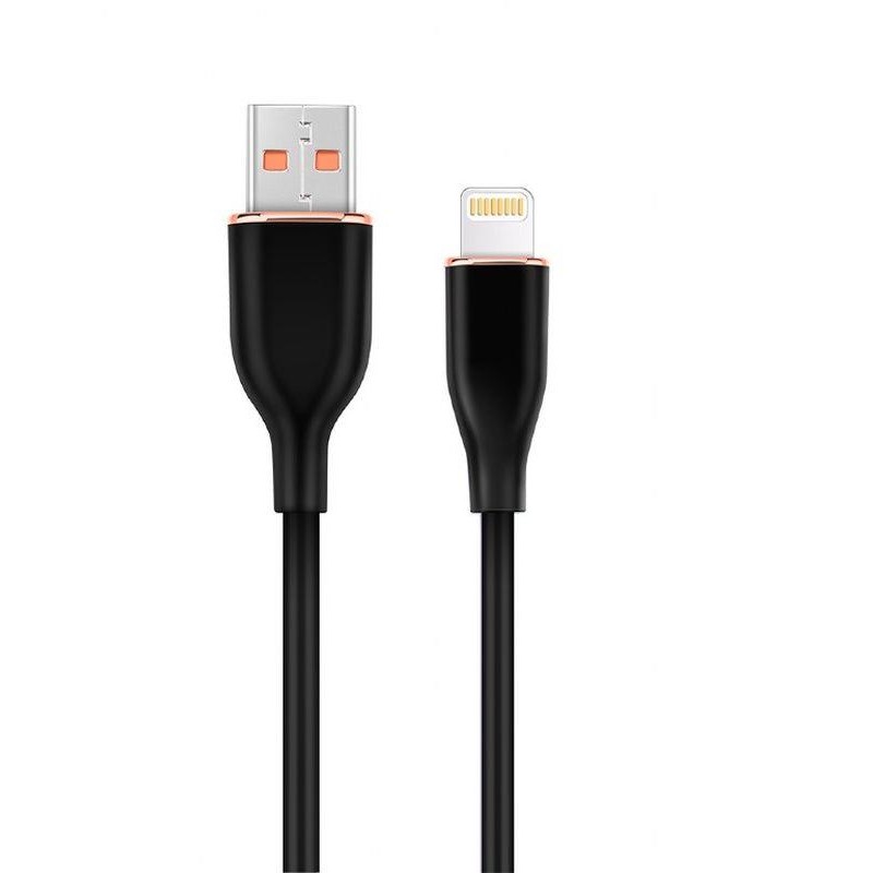 GEMBIRD CABLE USB A LIGHTNING 1,5M NEGRO SILICONA