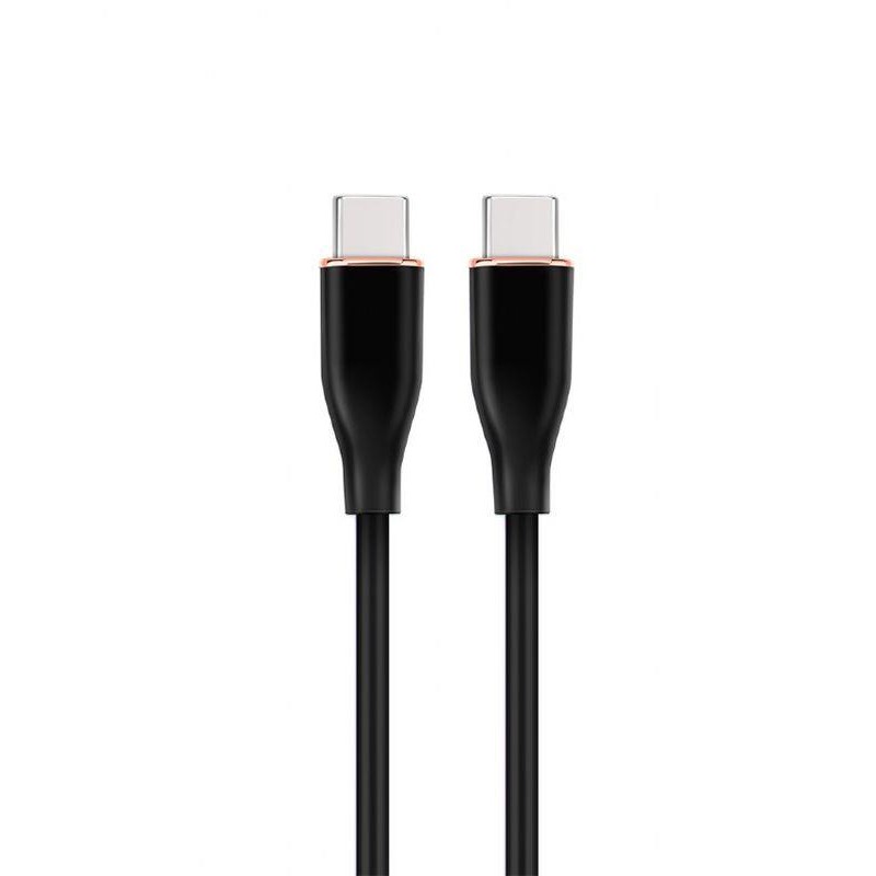 GEMBIRD CABLE USB-C A USB-C 1,5M NEGRO SILICONA