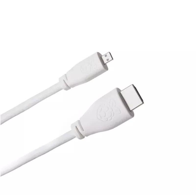 RASPBERRY CABLE MICRO HDMI A HDMI 1M COLOR BLANCO