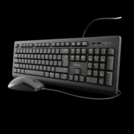 TRUST TECLADO Y RATON USB TKM-250 SILENCIOSO 1.8M