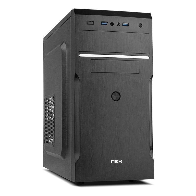 NOX CARCASA TAU NEGRA - CAJA DETERIORADA Y LEVE ARAÑAZO MICRO ATX