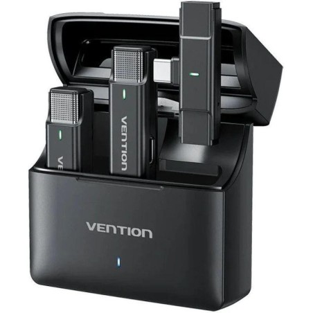 VENTION MICROFONO INALAMBRICO CON CLIP NCAB0 USB-C / RECEPTOR/ 2 UNIDADES