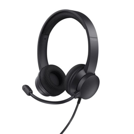 TRUST AURICULARES DIADEMA HS-260 NEGRO MICROFONO INCORPORADO - CONECTOR 3.5MM