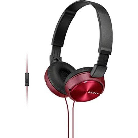 SONY AURICULARES DIADEMA MICROFONO MDR-ZX310AP ROJO