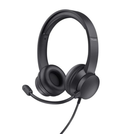 TRUST AURICULARES DIADEMA HS-150 NEGRO MICROFONO INCORPORADO - CONECTOR 3.5MM