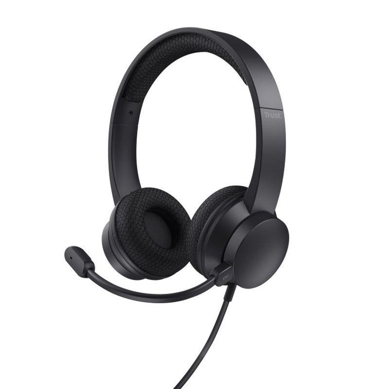 TRUST AURICULARES DIADEMA AYDA 25089 MICROFONO INCORPORADO - CONECTOR 3.5MM