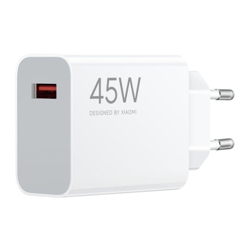 XIAOMI CARGADOR DE PARED 45W TURBO CHARGER USB-A BLANCO
