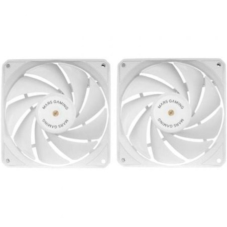 MARS GAMING VENTILADOR INTERNO MFNCLX2 BLANCO X2 12CM