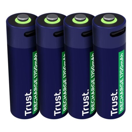 TRUST PILA RECARGABLE USB-C AA 1700 MAH PACK 4 UD