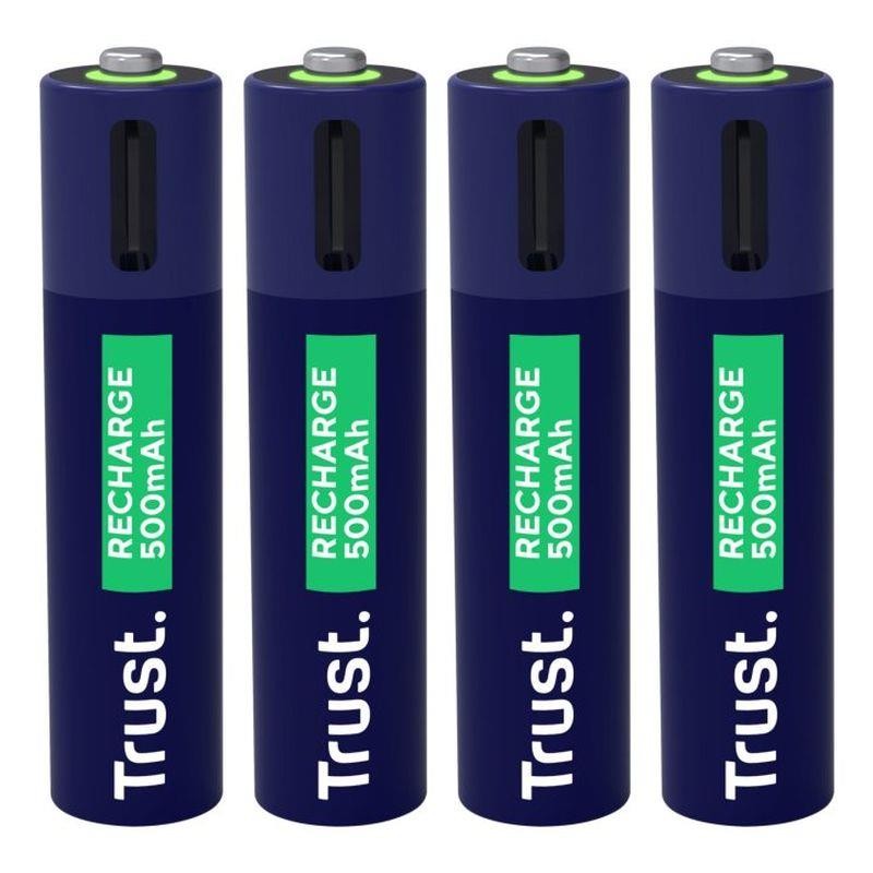TRUST PILA RECARGABLE USB-C AAA PACK 4 UD