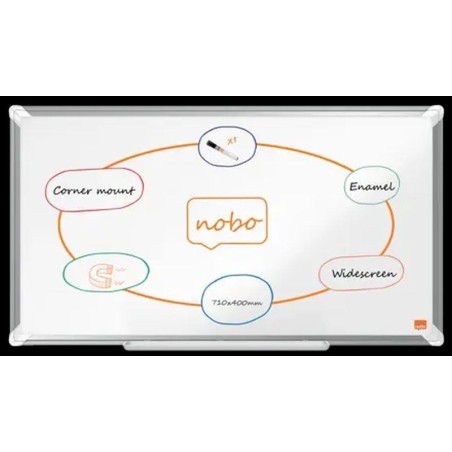 NOBO PIZARRA MAGNETICA ESMALTADA PREMIUM PLUS 710x400mm