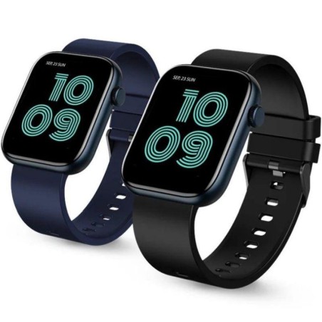 SPC SMARTWATCH SMARTEE DUO 9637N Notificaciones/ Frecuencia Cardiaca/ Incluye Correa Negra y Azul