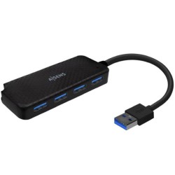 AISENS HUB USB DE USB 3.0 A 4 PUERTOS 3.0 A106-0713 15 CM