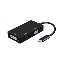 AISENS CABLE ADAPTADOR USB-C A HDMI + VGA + DVI HEMBRA