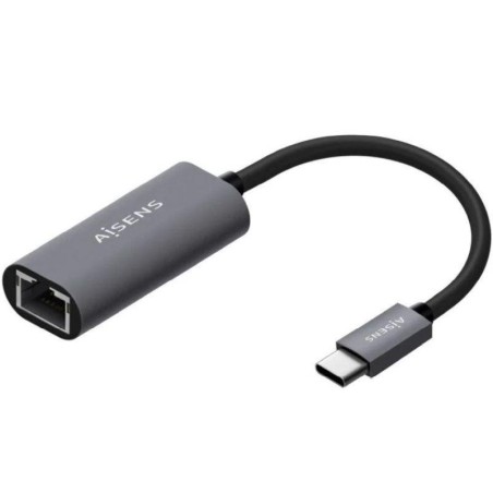 AISENS ADAPTADOR USB-C MACHO A RJ45 HEMBRA/ 1000MBPS 15CM/ GRIS