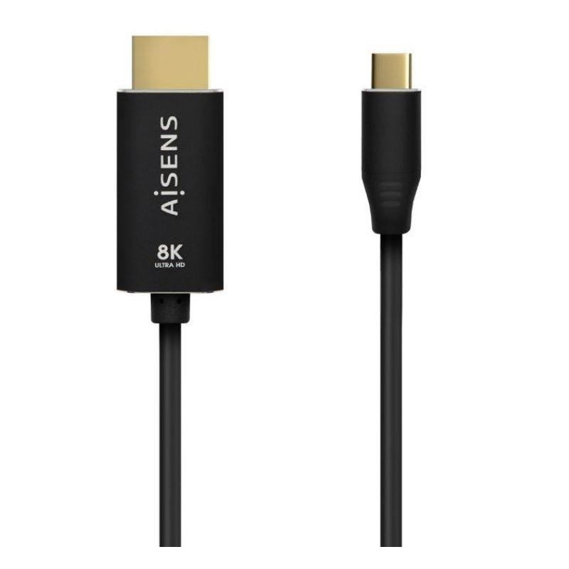 AISENS CABLE USB-C A HDMI 8K MACHO 2M/ NEGRO