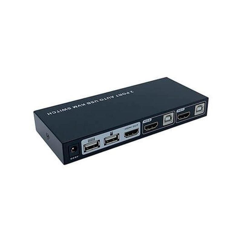 AISENS CONMUTADOR KVM HDMI A111-0400 2PC con 1 sólo teclado y ratón