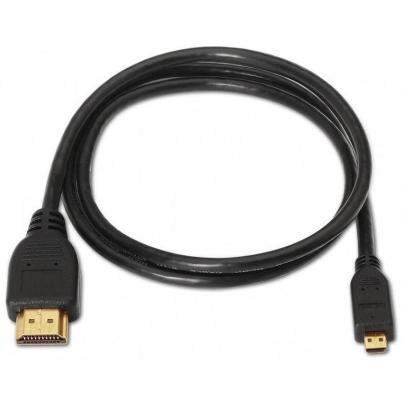 AISENS CABLE HDMI MACHO- MICRO HDMI MACHO/ 0.8M/ NEGRO