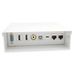 AISENS CAJA DE CONEXIONES DE PARED VGA/2X HDMI/JACK/USB-C/2X RJ45 BLANCA