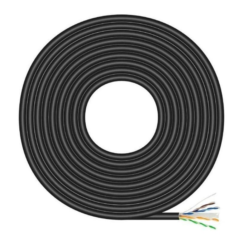 AISENS BOBINA DE CABLE PARA EXTERIORES IMPERMEABLE RJ45 UTP AWG23 A135-0675 CAT. 6/ 100M/ NEGRO